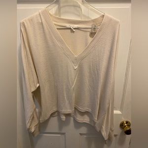 Rag and Bone cream crop sweater.